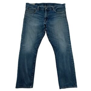 Polo Ralph Lauren Mens Jeans 38x30 Blue Wash Straight Leg Denim Classic Fit